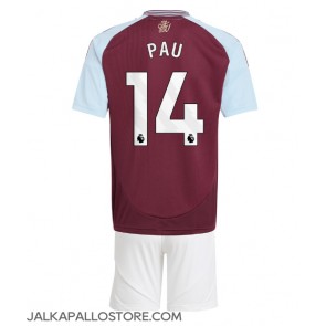 Aston Villa Pau Torres #14 Kotipaita Lapsille 2024-25 Lyhythihainen (+ shortsit)